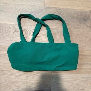 Aerie Offline Cross-back Sports Bra in Green